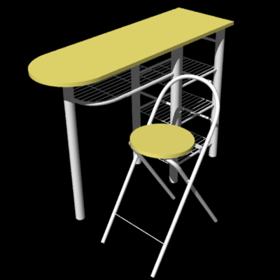 Table et chaise de cuisine